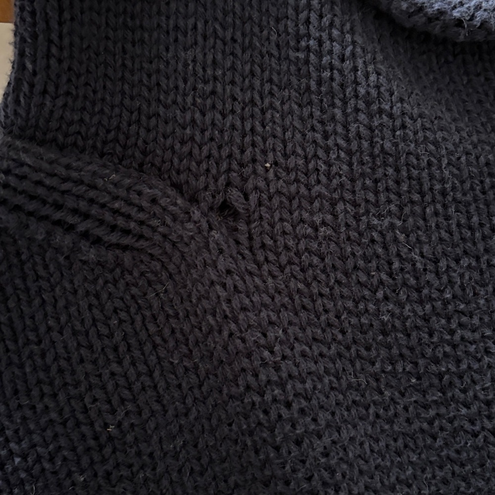 J.Crew Cotton Rollneck Navy Blue Women's Sweater - Picture 7 of 7